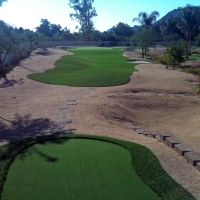 Artificial Grass Carpet Descanso, California Home Putting Green, Small Backyard Ideas