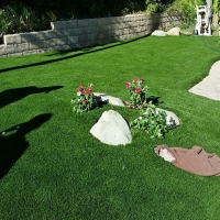 Fake Grass Carpet Eucalyptus Hills, California Paver Patio, Front Yard Design