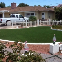 Faux Grass Poway, California Landscape Design, Front Yard Landscape Ideas