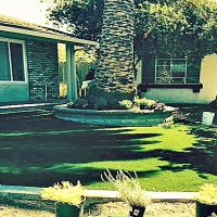 Green Lawn Lemon Grove, California Landscape Rock, Front Yard