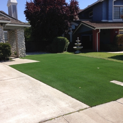 Fake Turf Hidden Meadows, California Landscape Rock, Front Yard Design