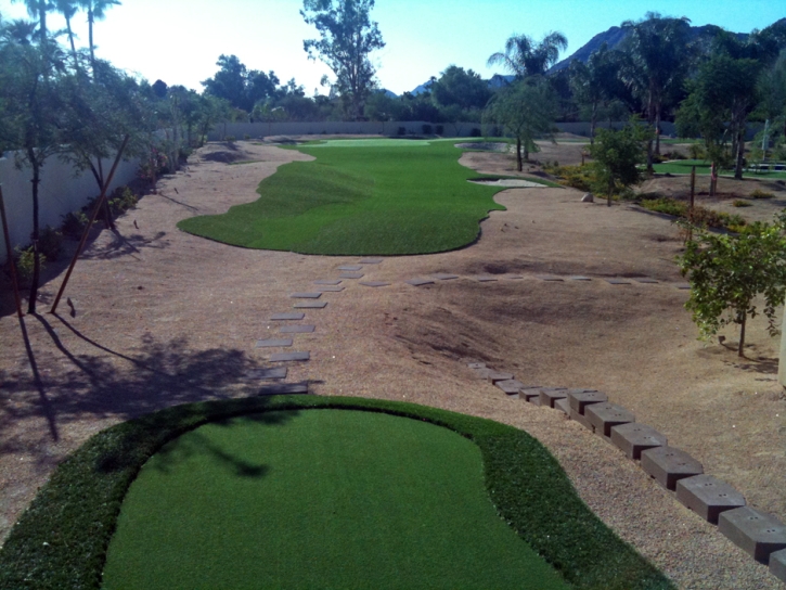 Artificial Grass Carpet Descanso, California Home Putting Green, Small Backyard Ideas