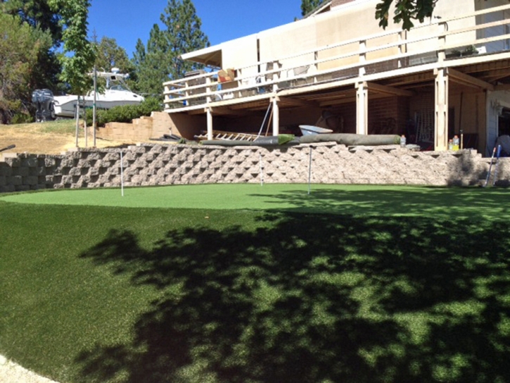 Artificial Grass Carpet Ramona, California Putting Green Flags, Backyard Landscaping