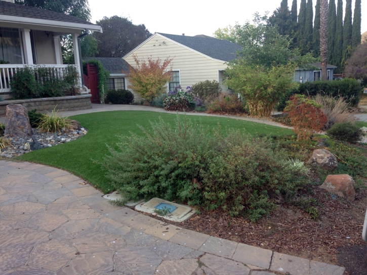 Artificial Turf Installation Escondido, California Landscaping, Front Yard Design