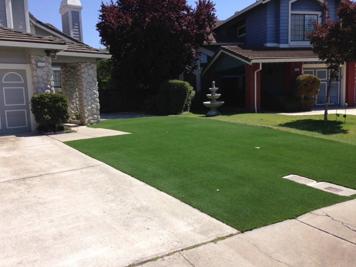 Fake Turf Hidden Meadows, California Landscape Rock, Front Yard Design