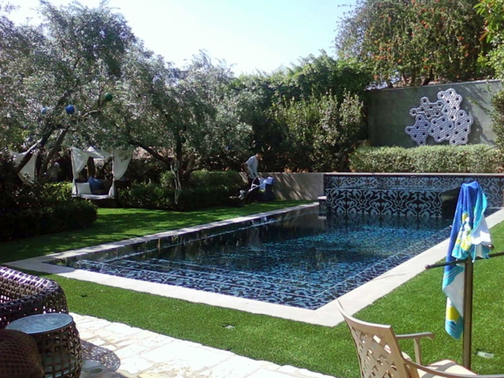 Synthetic Grass Cost El Cajon, California Landscaping, Backyard Pool