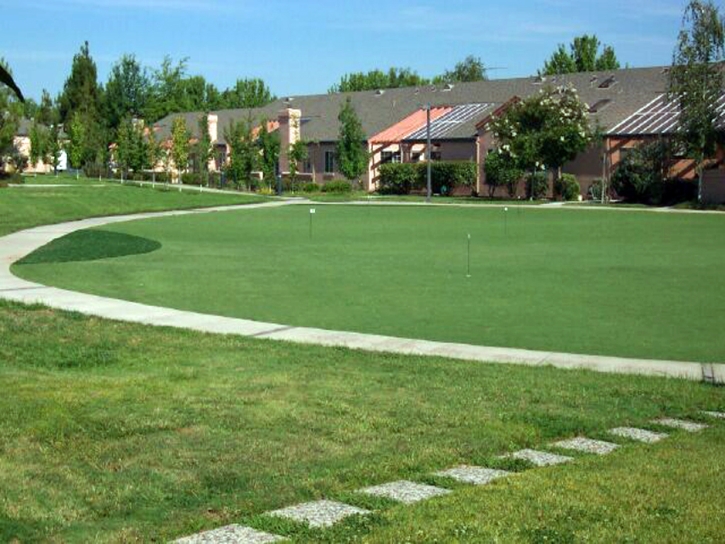 Synthetic Turf Desert Shores, California Putting Green Carpet, Commercial Landscape